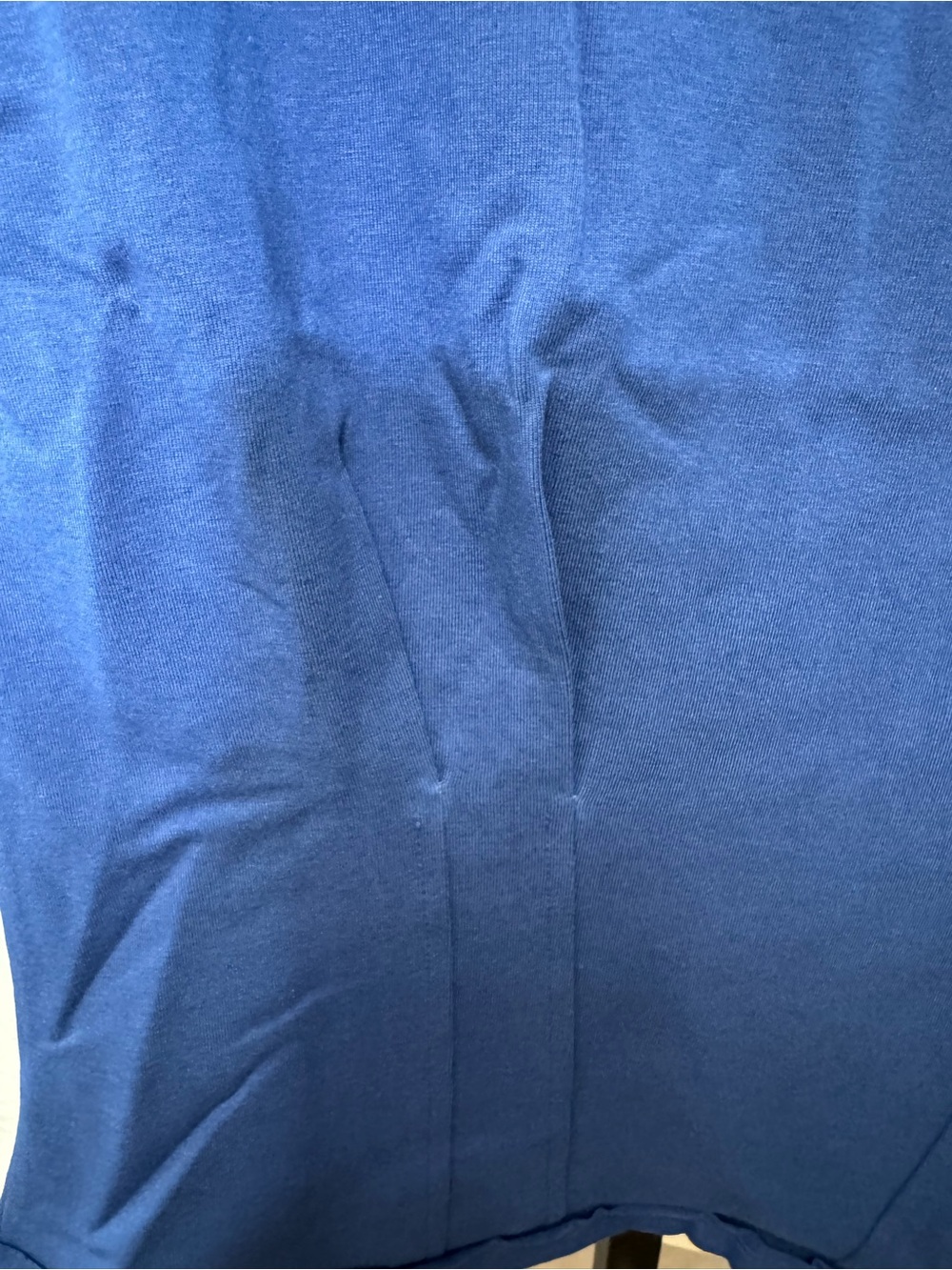 Zenana Outfitters Cobalt Blue Cap Sleeve Crewneck Top with tailored waist. - Picture 5 of 7